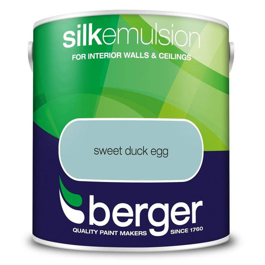 Paint  -  Berger Silk Emulsion 2.5L - Sweet Duck Egg  -  50091399