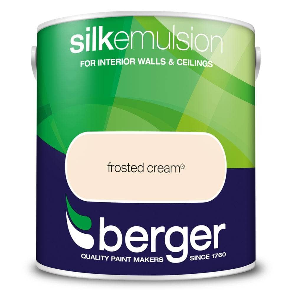 Paint  -  Berger Silk Emulsion 2.5L - Frosted Cream  -  50091410