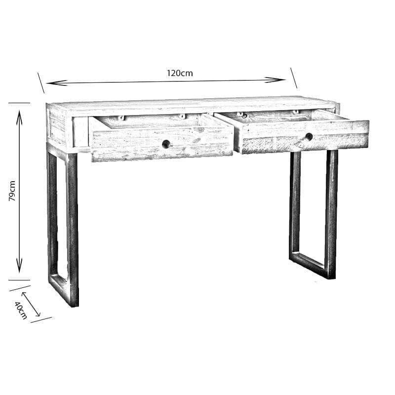 Furniture  -  Lincoln Rustic Console Table  -  50128903