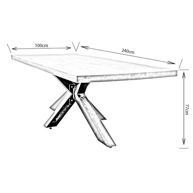 Furniture  -  Harrow Oak Dining Table  -  50132171