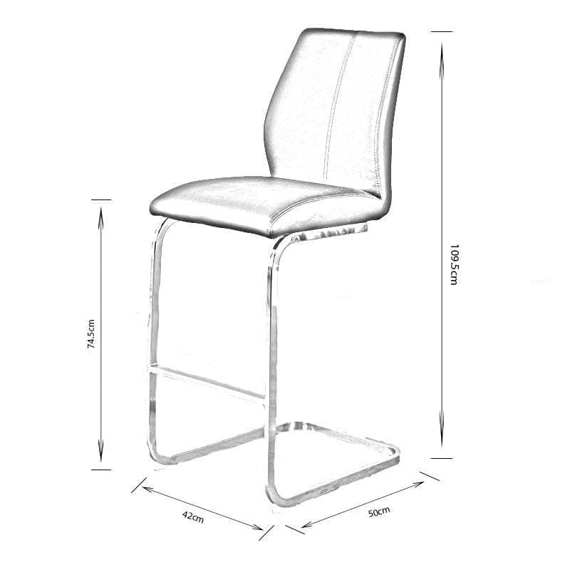 Furniture  -  Elis White Barstool  -  50137735