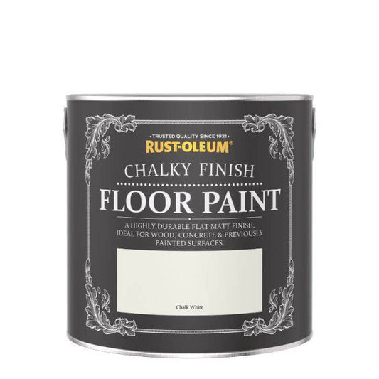 Paint  -  Rust.Oleum Chalky Floor Chalk White 2.5  -  50138285