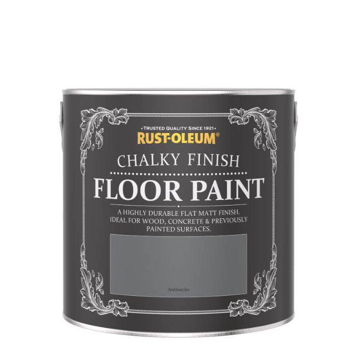 RustOleum Chalky 2.5L Floor Paint Anthracite Taskers Online Store