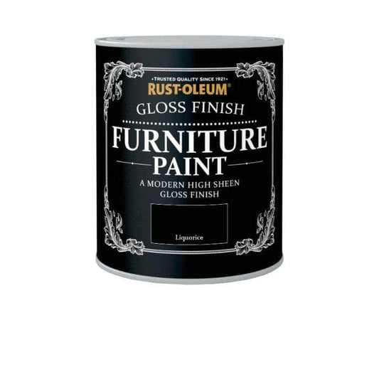 Paint  -  Rust-Oleum Gloss Furniture Paint 750ml - Liqourice  -  50138294