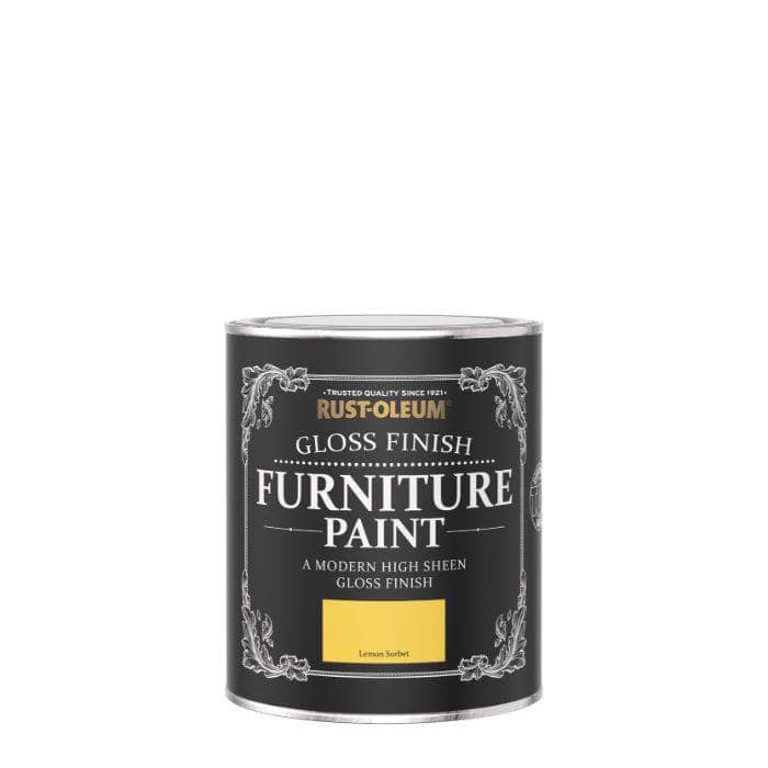  -  Rust-Oleum Gloss Furniture Paint 750ml - Lemon Sorbet  -  50138296
