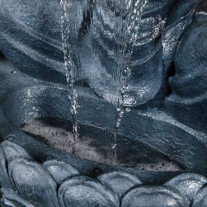 Gardening  -  Aqua Creations Giant Brown Sitting Buddha Led Water Feature  -  50139139