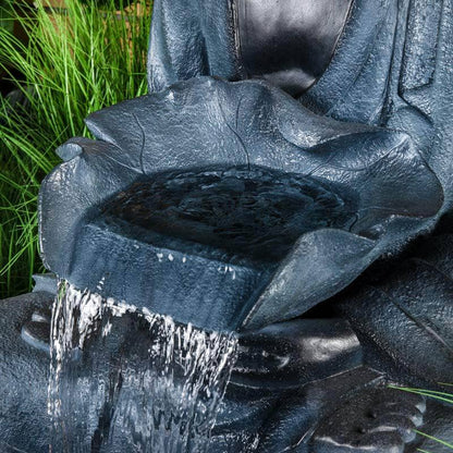 Gardening  -  Aqua Creations Giant Brown Sitting Buddha Led Water Feature  -  50139139