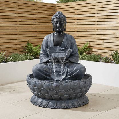Gardening  -  Hamac Giant Sitting Buddha - Black  -  50139139