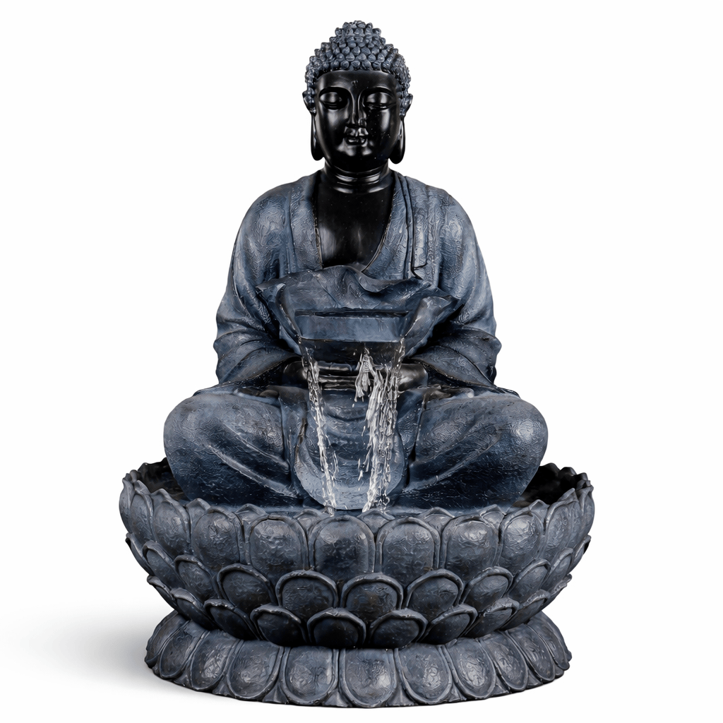 Gardening  -  Hamac Giant Sitting Buddha - Black  -  50139139