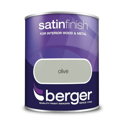 Paint  -  Berger Satin Paint 750ml - Olive  -  50139627