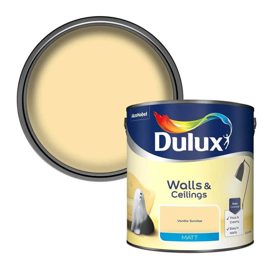 Paint  -  Dulux Matt Emulsion 2.5L - Vanilla Sundae  -  50141607