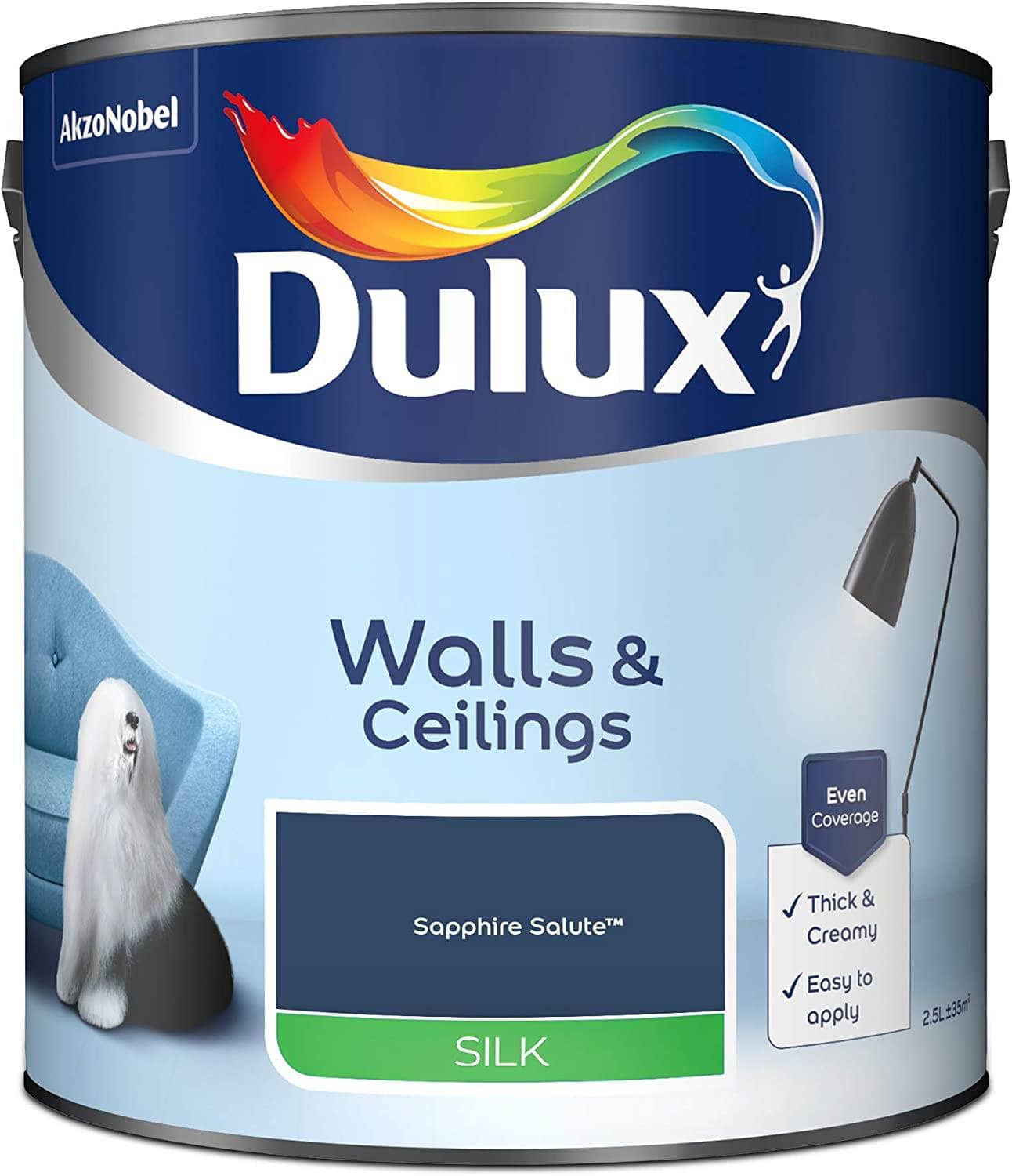 Paint  -  Dulux Silk Emulsion 2.5L - Saphire Salute  -  50141609
