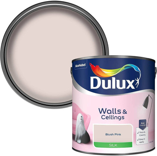 -  Dulux Silk Emulsion 2.5L - Blush Pink  -  50141614