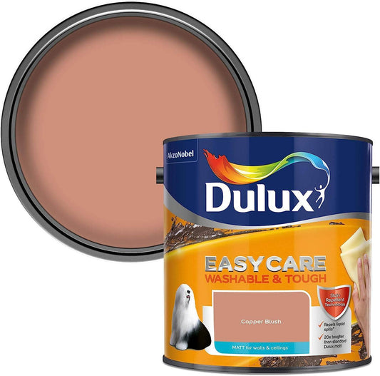 Paint  -  Dulux Easycare 2.5L Matt Emulsion - Copper Blush  -  50141807