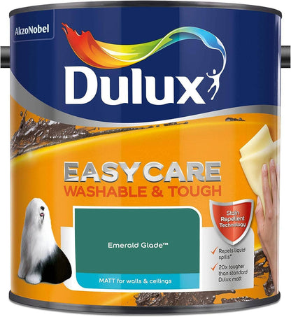 Paint  -  Dulux Easycare Matt Emulsion 2.5L - Emerald Glade  -  50141810