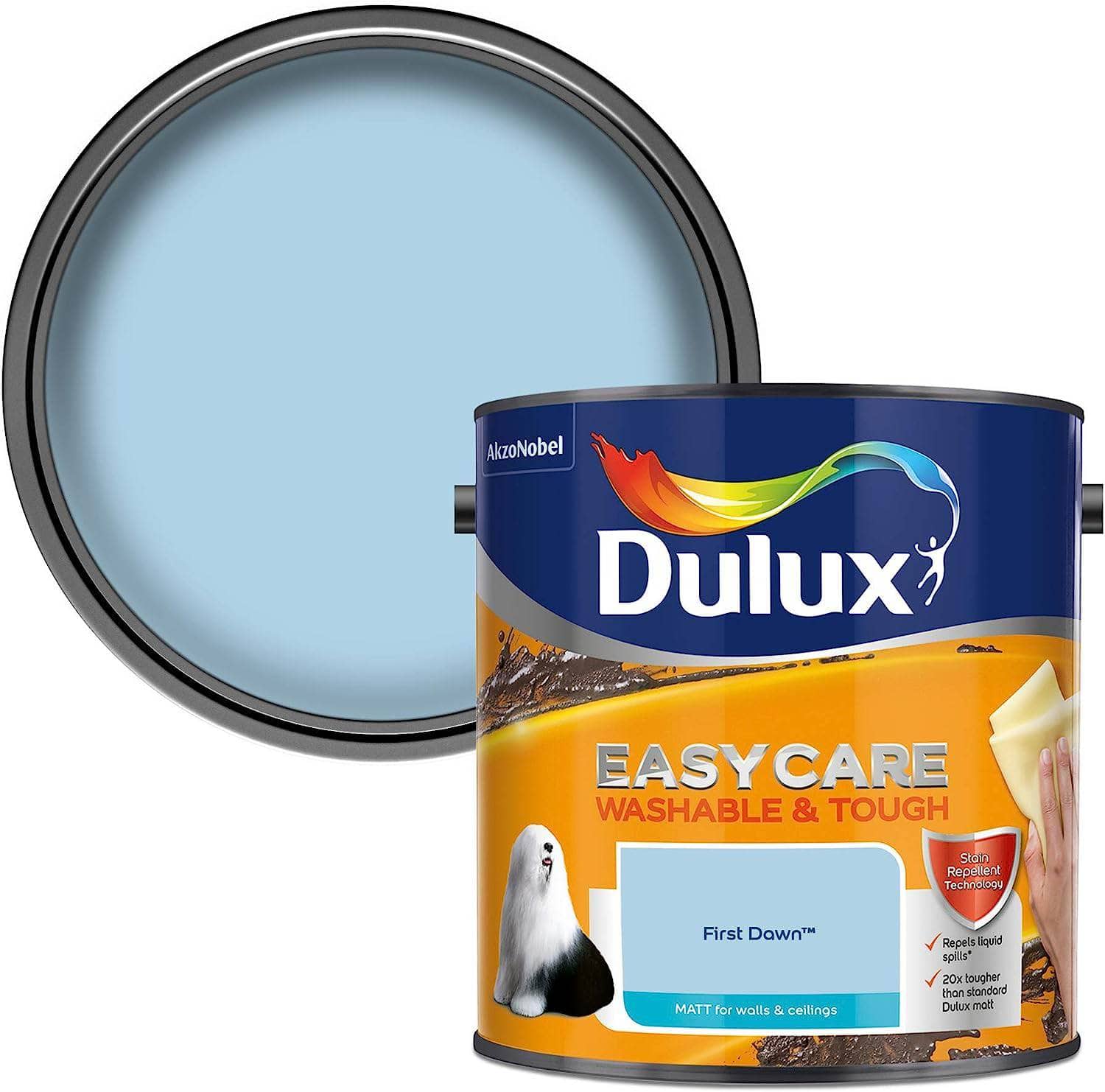 Paint  -  Dulux Easycare Matt Emulsion 2.5L - First Dawn  -  50141812