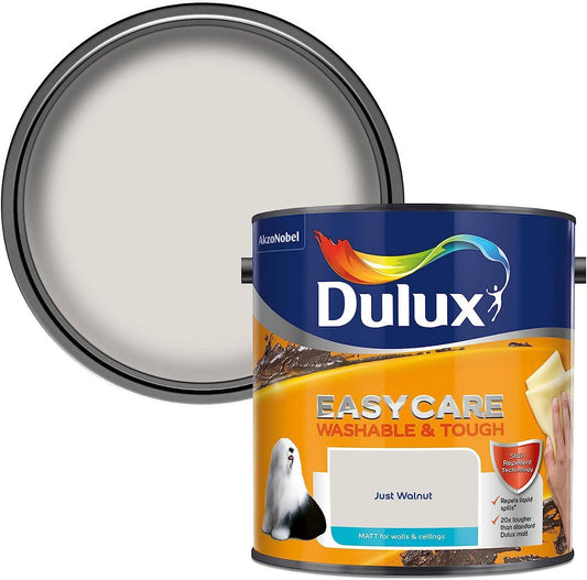 Paint  -  Dulux Easycare Matt Emulsion 2.5L - Just Walnut  -  50141815