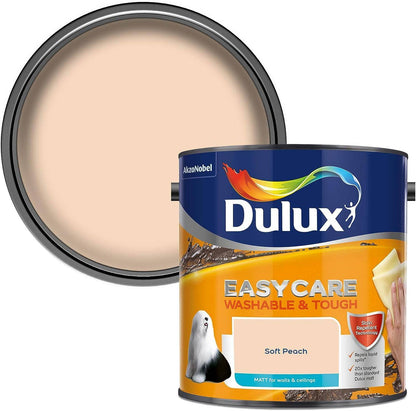 Paint  -  Dulux Easycare Wash Matt Emulsion 2.5L - Soft Peach  -  50141826