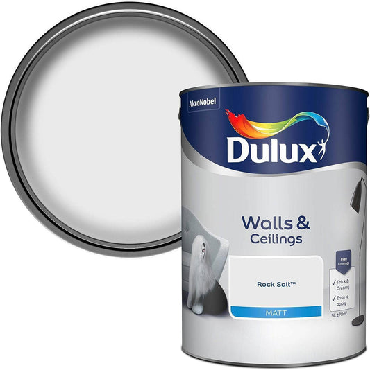Paint  -  Dulux Matt Emulsion 5L - Rock Salt  -  50142611