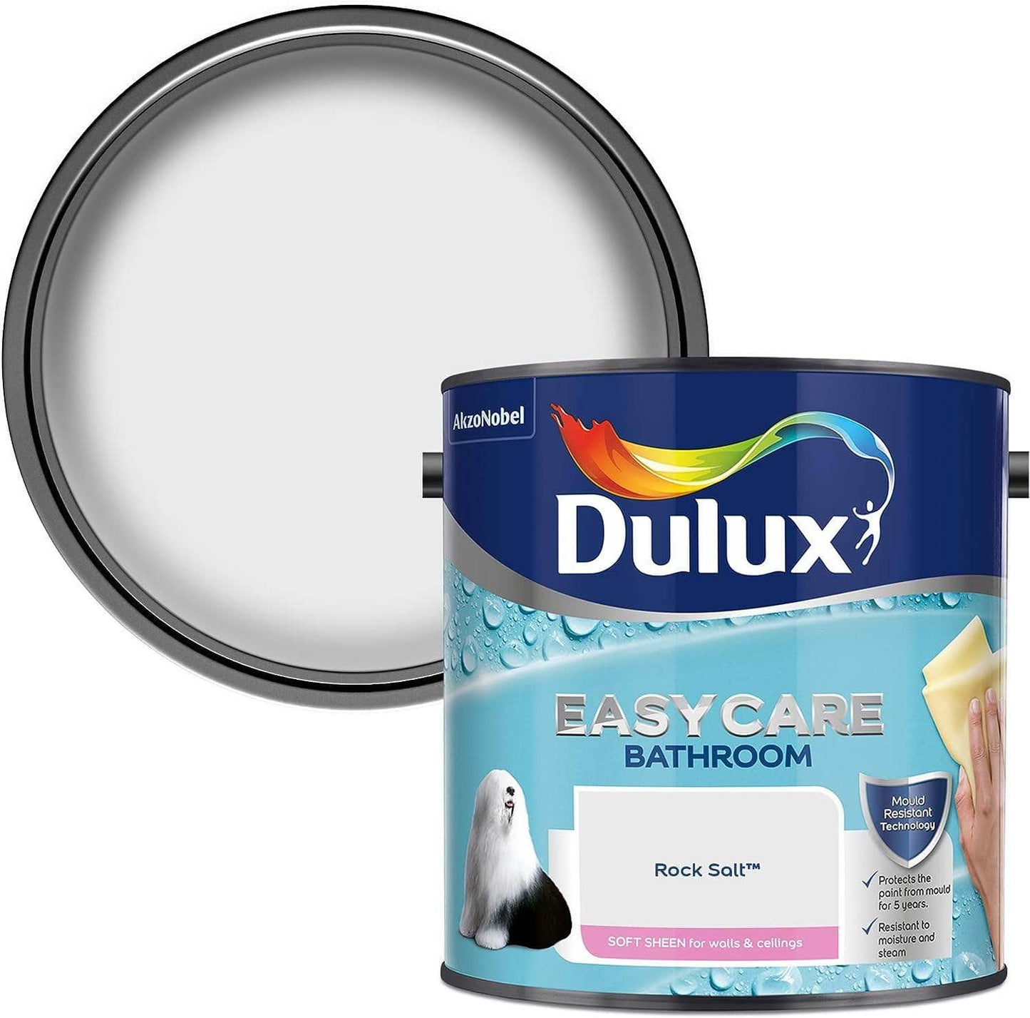  -  Dulux Easycare Bathroom 2.5L - Rock Salt  -  50143040