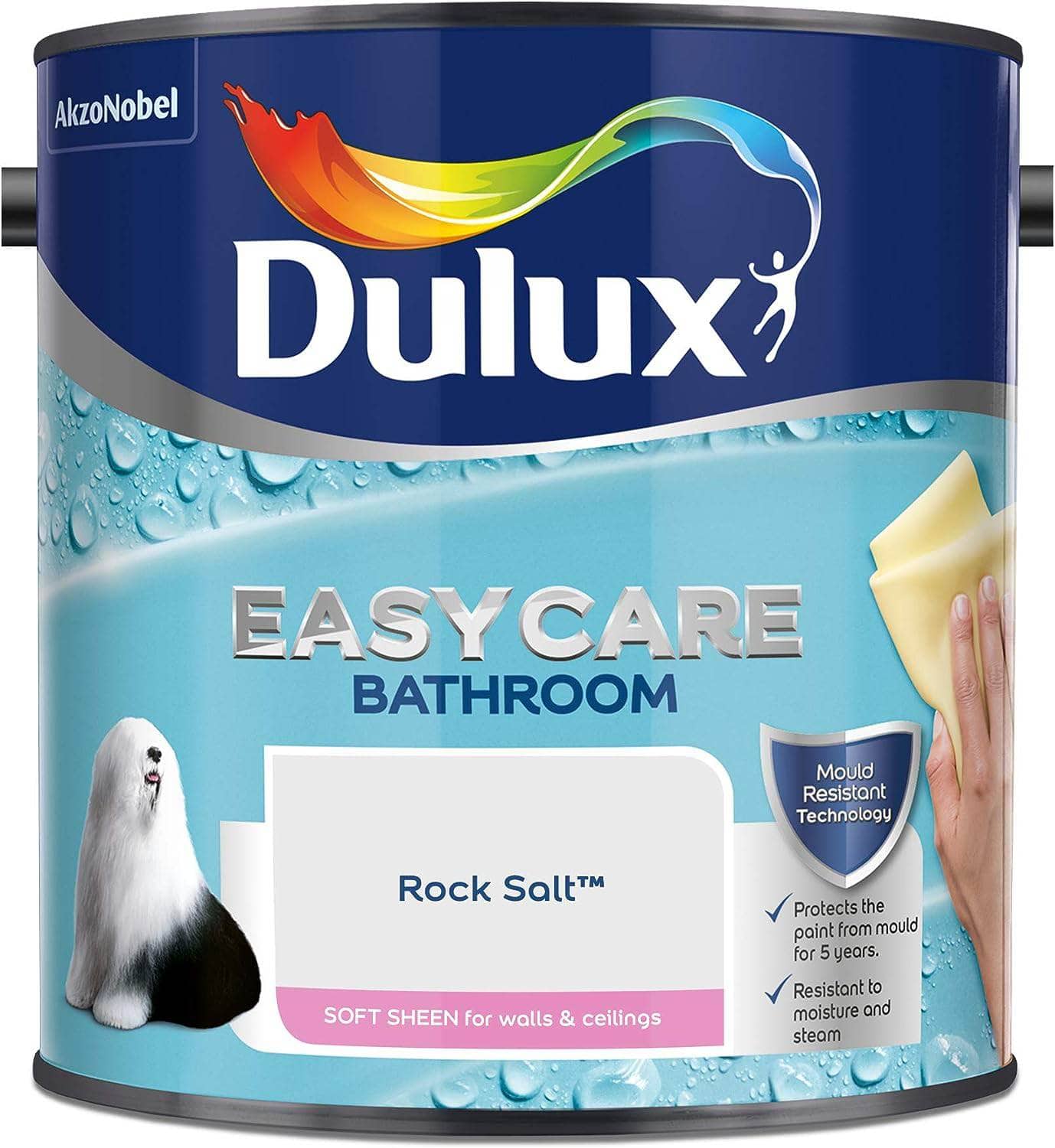  -  Dulux Easycare Bathroom 2.5L - Rock Salt  -  50143040