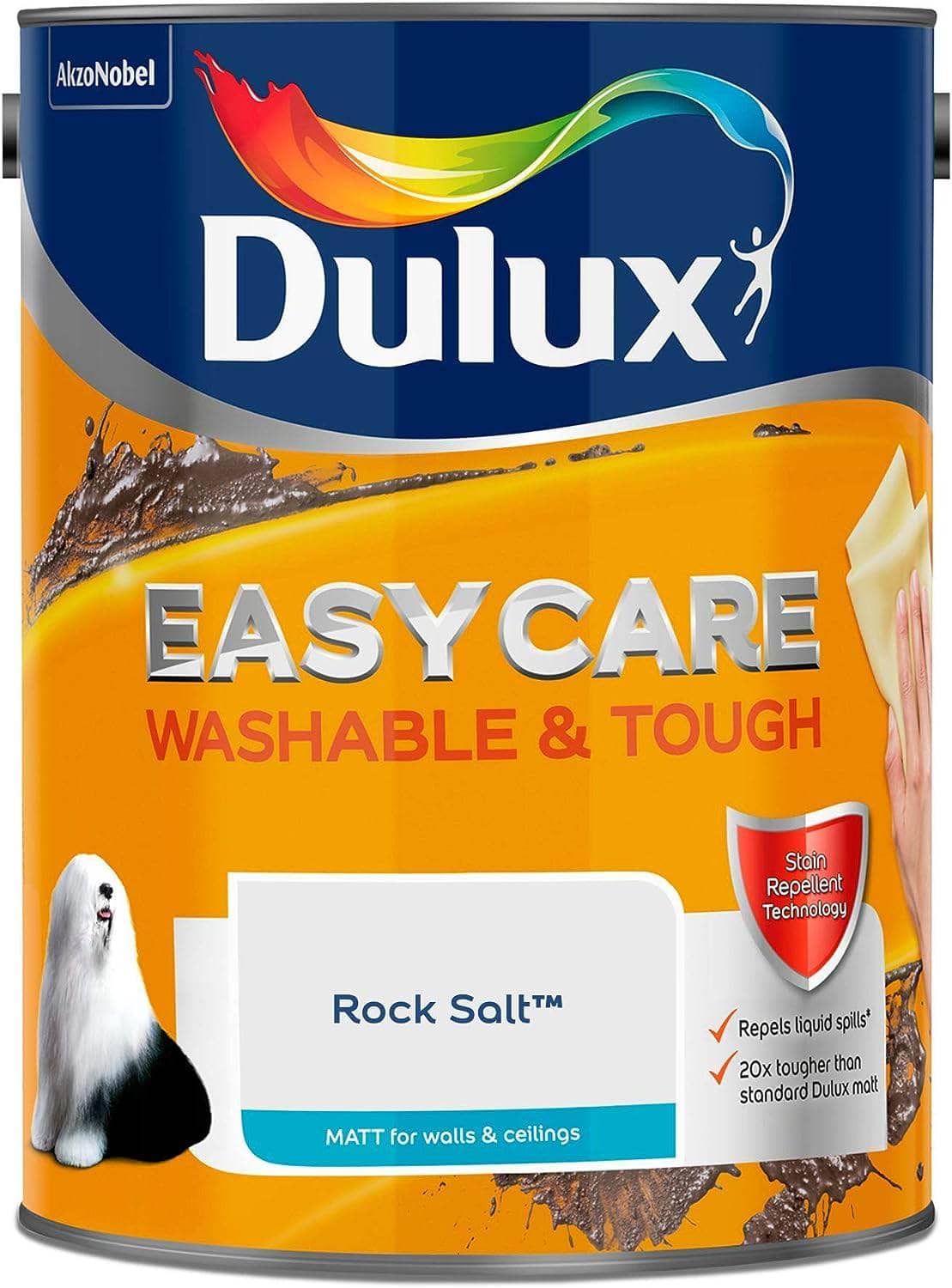 Paint  -  Dulux Easycare Matt Emulsion - Rock Salt  - 