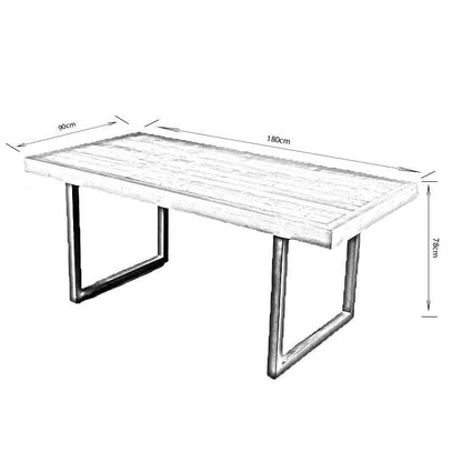 Furniture  -  Lincoln Oak Top Table  -  50151746