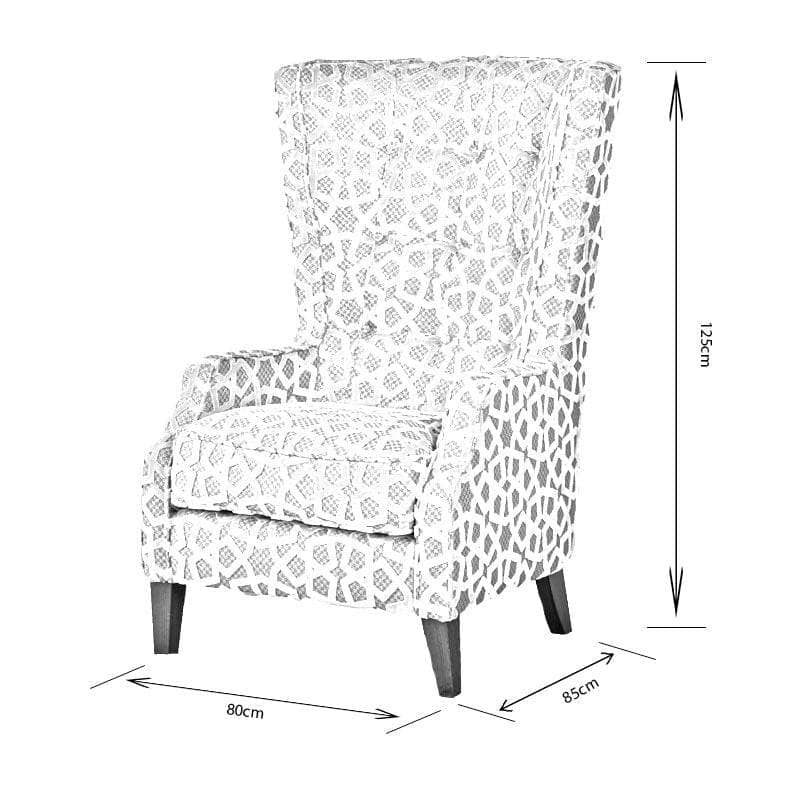 Furniture  -  Lille Silver Throne Chair  -  50152014