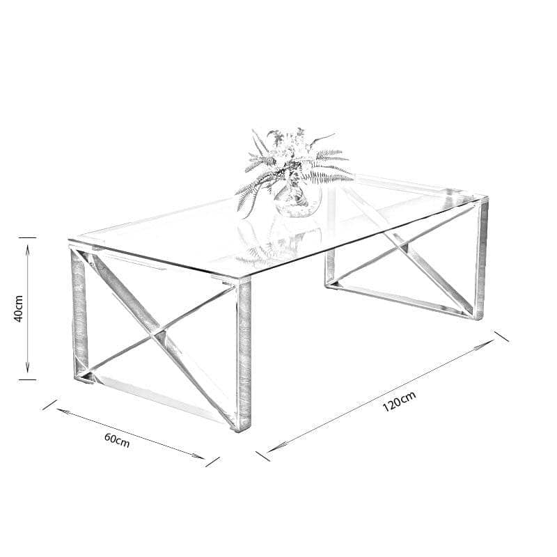 Furniture  -  New York Stainless Steel Coffee Table  -  50152285