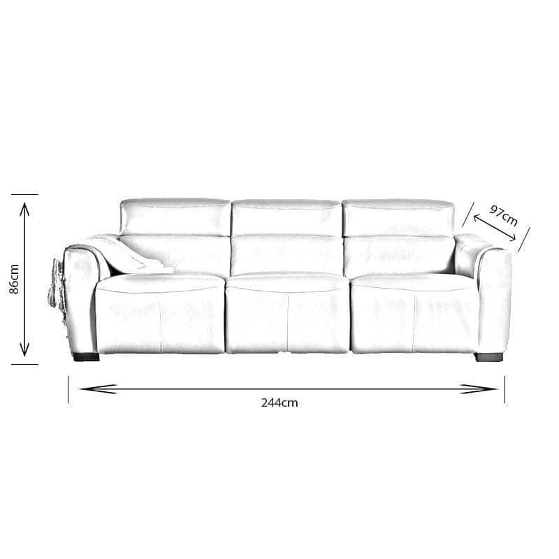 Furniture  -  Comfort King Ozark 3 Seat Electric Reclining Sofa  -  50153195