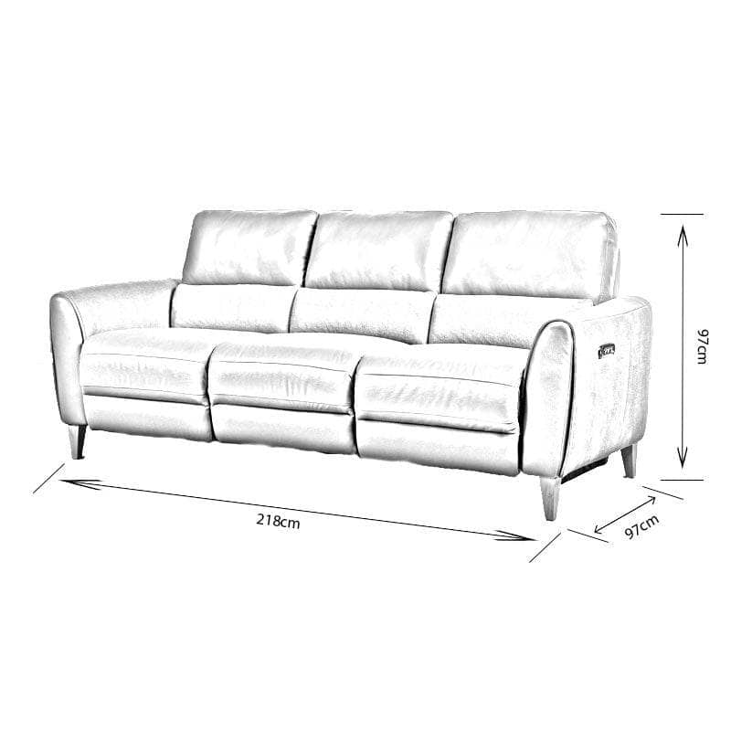 Furniture  -  Comfort King Aspen 3 Seat Recliner Sofa  -  50153201