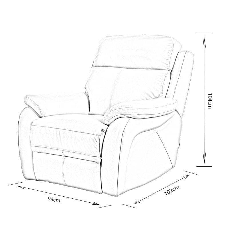Furniture  -  Comfort King Quincy Electric Reclining Armchair  -  50153206