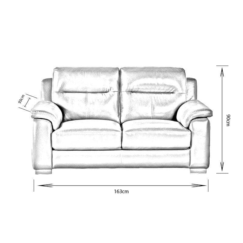 Furniture  -  Comfort King Detroit 2 Seater Sofa  -  50153208
