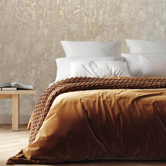 Wallpaper  -  Rasch Enzo Marble Taupe/Gold Metallic Wallpaper - 538120  -  60011309