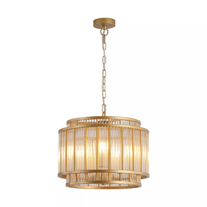 5 Light Pendant Ceiling Light - Gold