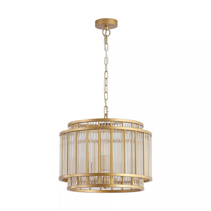 5 Light Pendant Ceiling Light - Gold