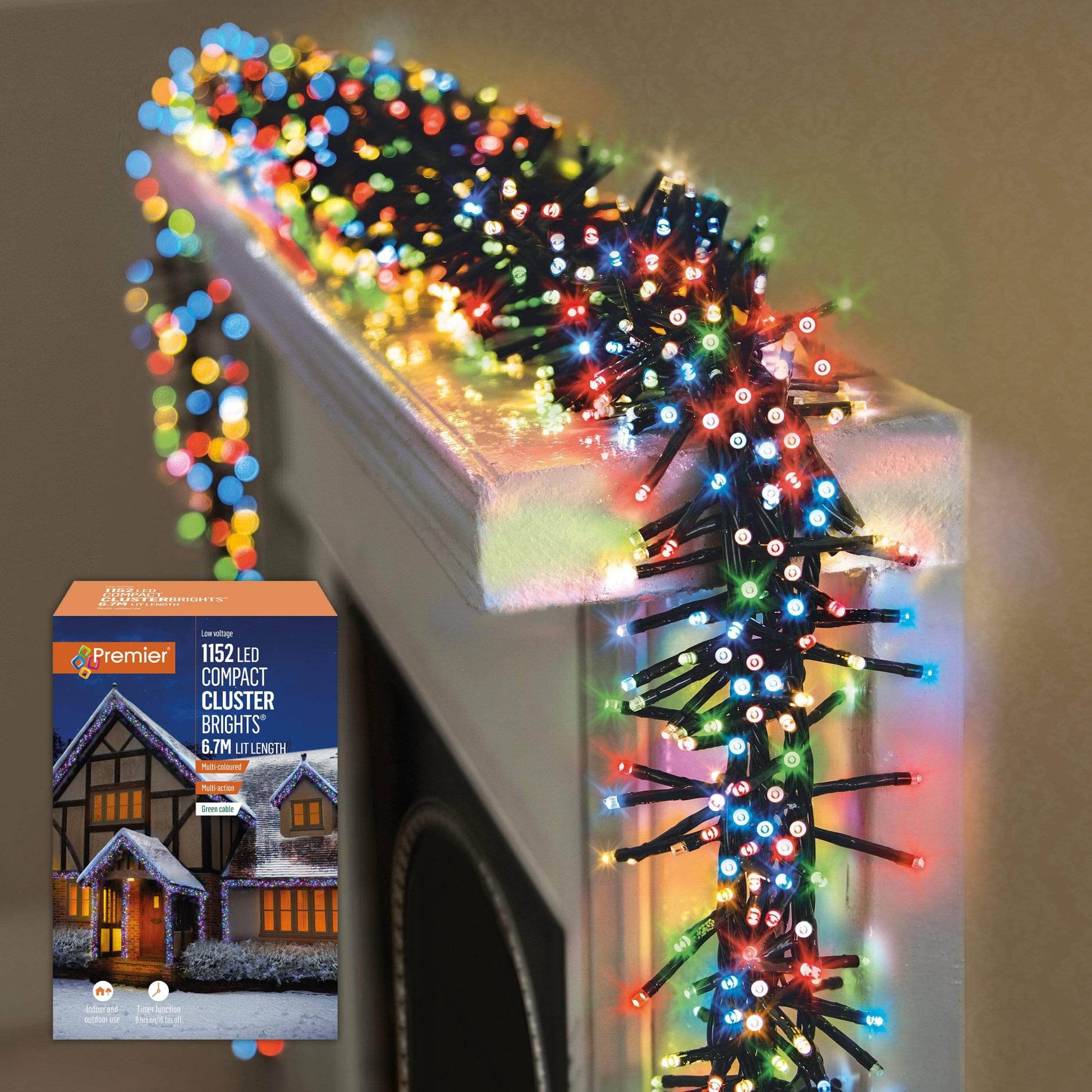 1152 Multicoloured LED Compact Cluster Lights Taskers Online Store, Liverpool & Manchester