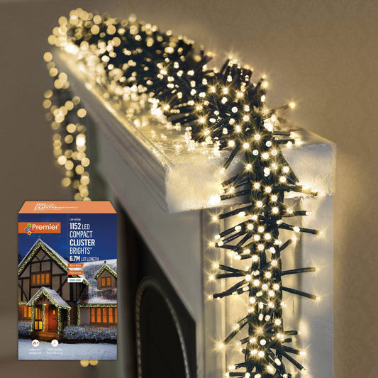 Christmas  -  1152 Warm White LED Compact Cluster Lights  -  60001111
