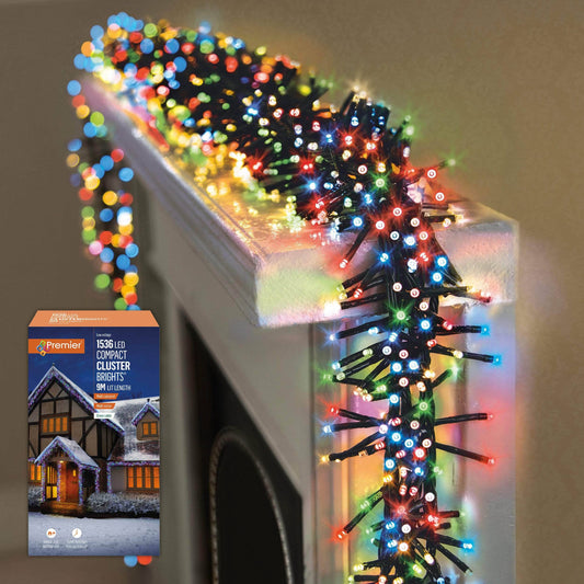 Christmas  -  1536 Multicoloured LED Compact Cluster Lights  -  60001113