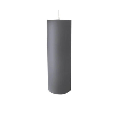 Homeware  -  Cidex 6.5 x 18cm Pillar Candle - Grey  -  60001386