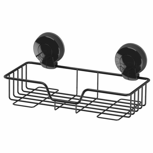 Homeware  -  Suctionloc Rectangular Basket Black  -  60002432