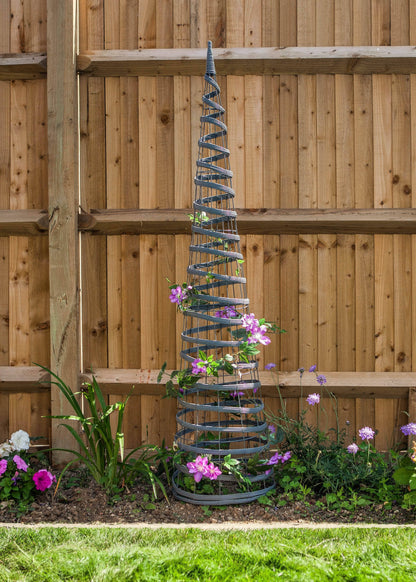 Gardening  -  Smart Faux Rattan Obelisk Slate 1.5M  -  60002563