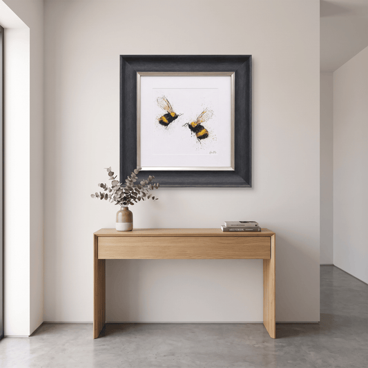 Pictures  -  60004047 Bee Love Painting White - 55 x 55cm  -  60004047