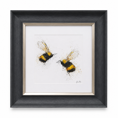 60004047 Bee Love Painting White - 55 x 55cm