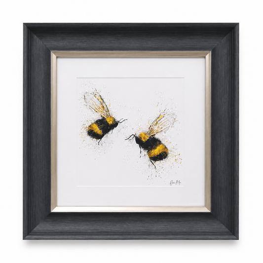 Pictures  -  60004047 Bee Love Painting White - 55 x 55cm  -  60004047