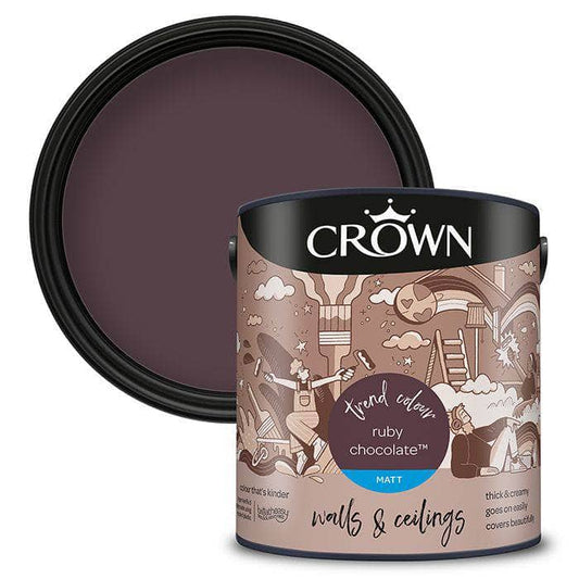 Paint  -  Crown Matt Ruby Chocolate 2.5L  -  60004210