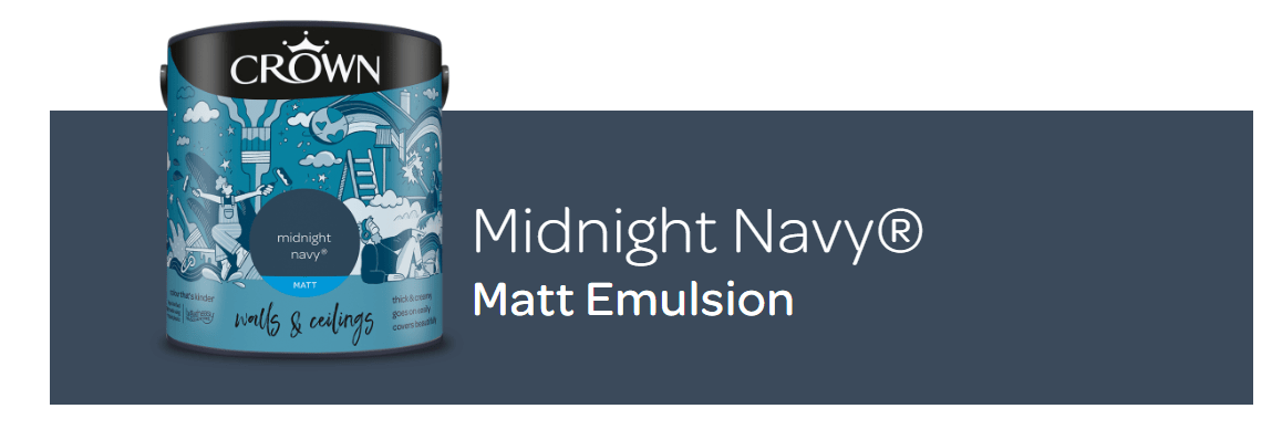  -  Crown Matt Midnight Navy 40ml  -  60005095