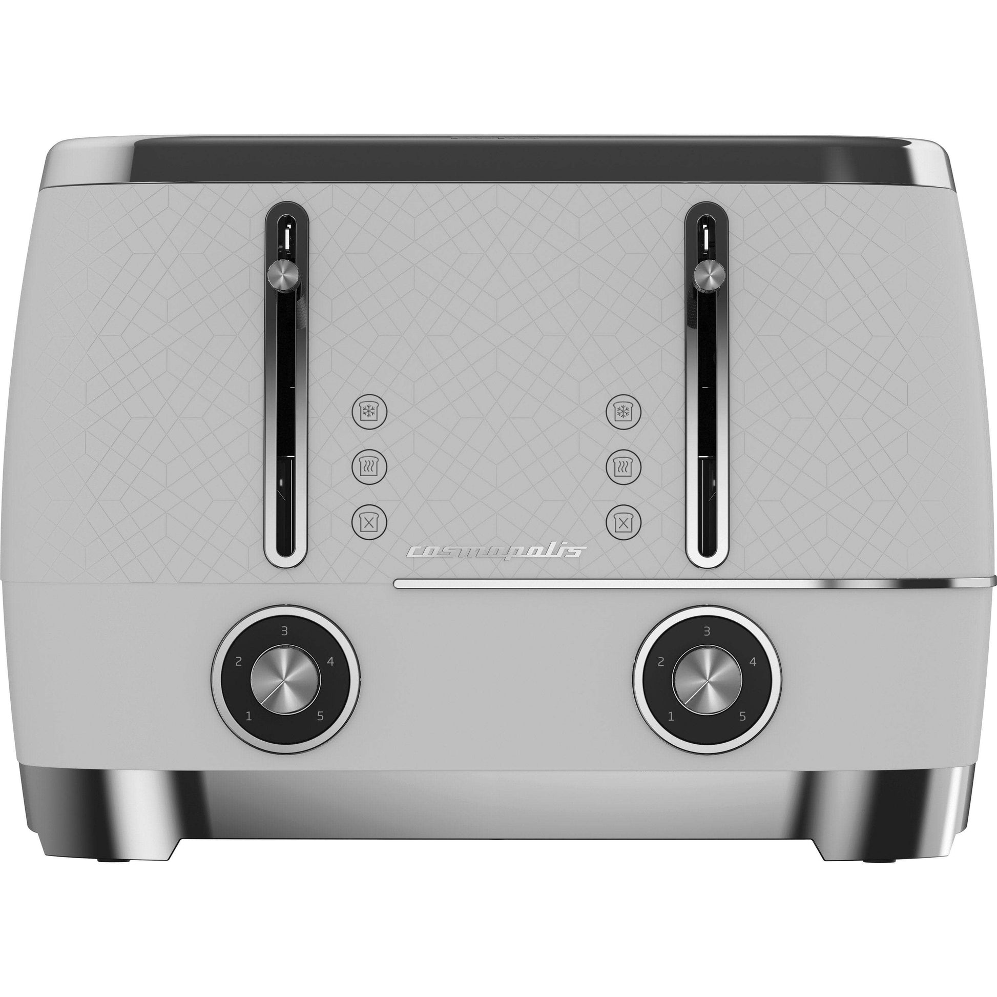 Kitchenware  -  Beko 4 Slice Toaster - White & Chrome  -  60005232