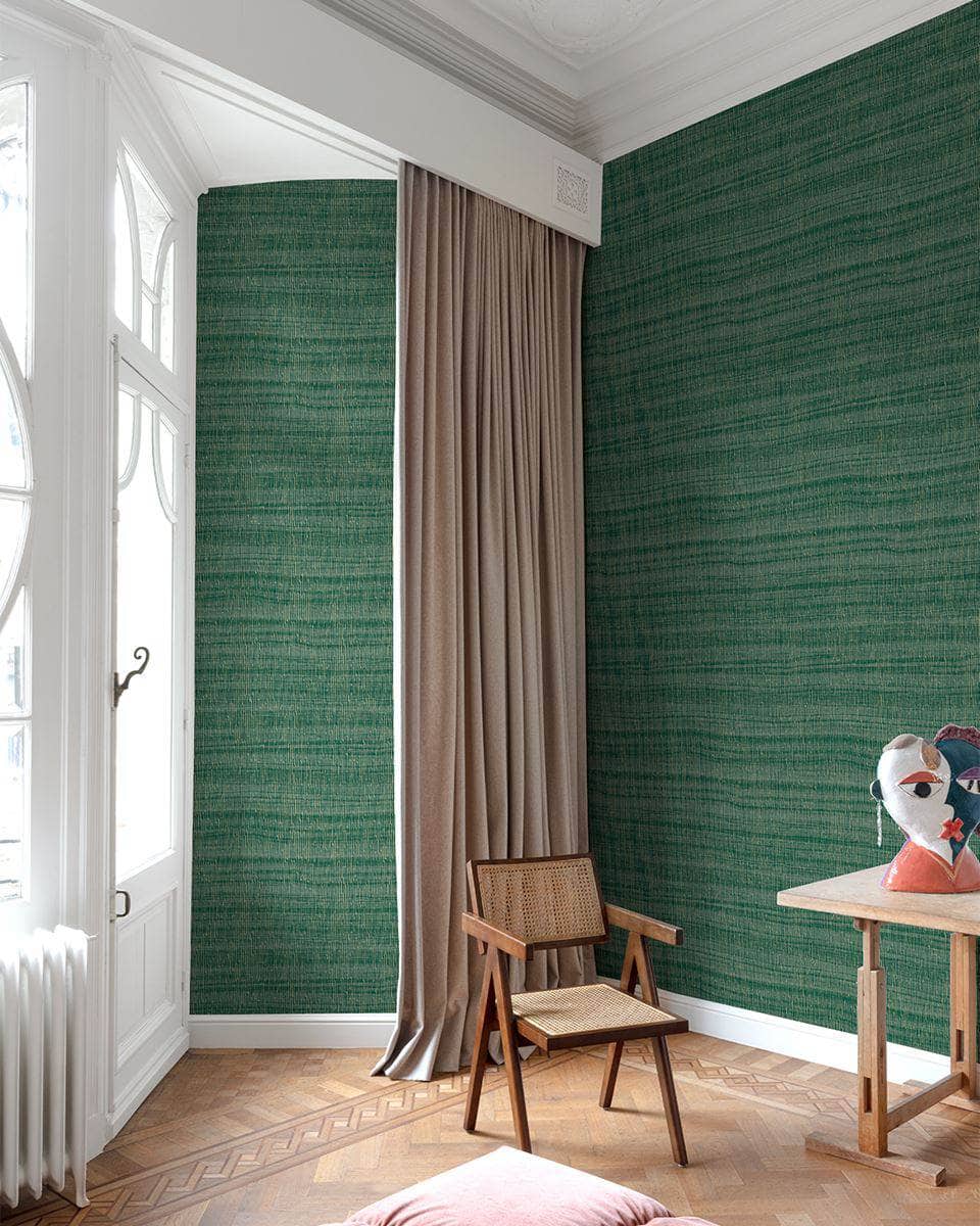 Wallpaper  -  Grandeco Zebrano Green Wallpaper - CU1007  -  60005568