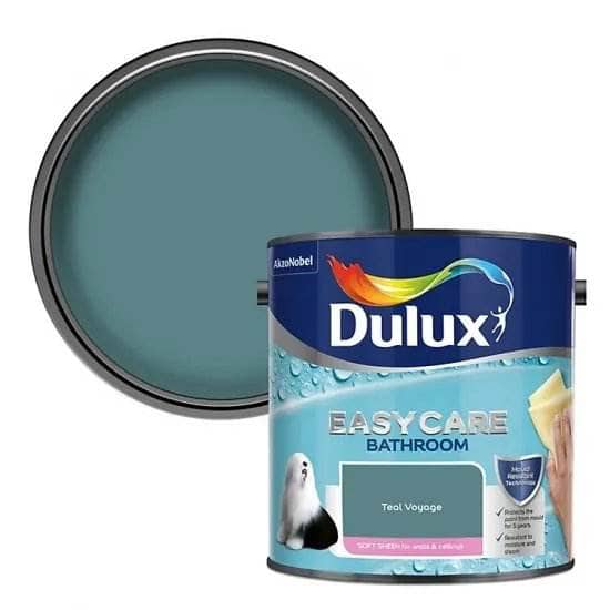  -  Dulux 2.5L Easy Care Bathroom - Teal Voyage  -  60005817